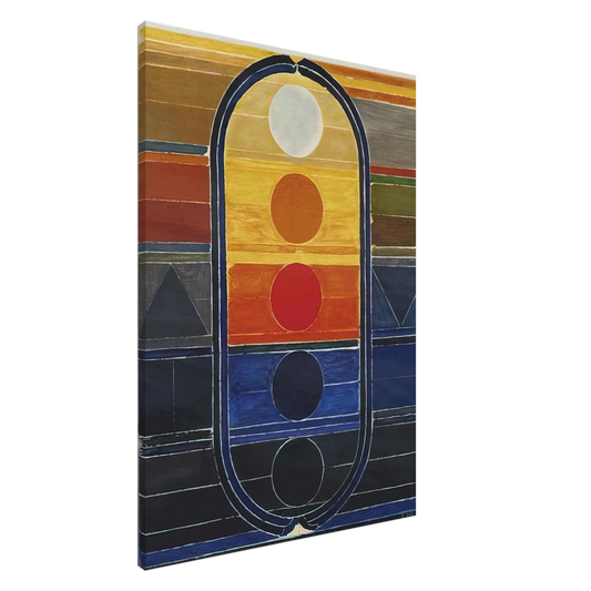 S. H. Raza - Composition - Abstract Art Canvas - 20x30 cm / 8x12 inches-canvas