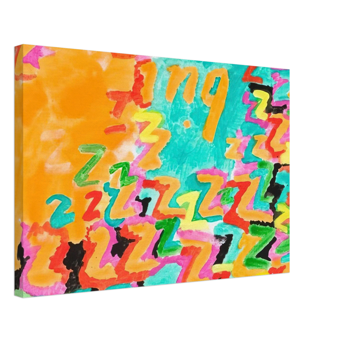 Paul Thek - Untitled z-ing - 1984 Canvas - 70x100 cm / 28x40 inches-canvas