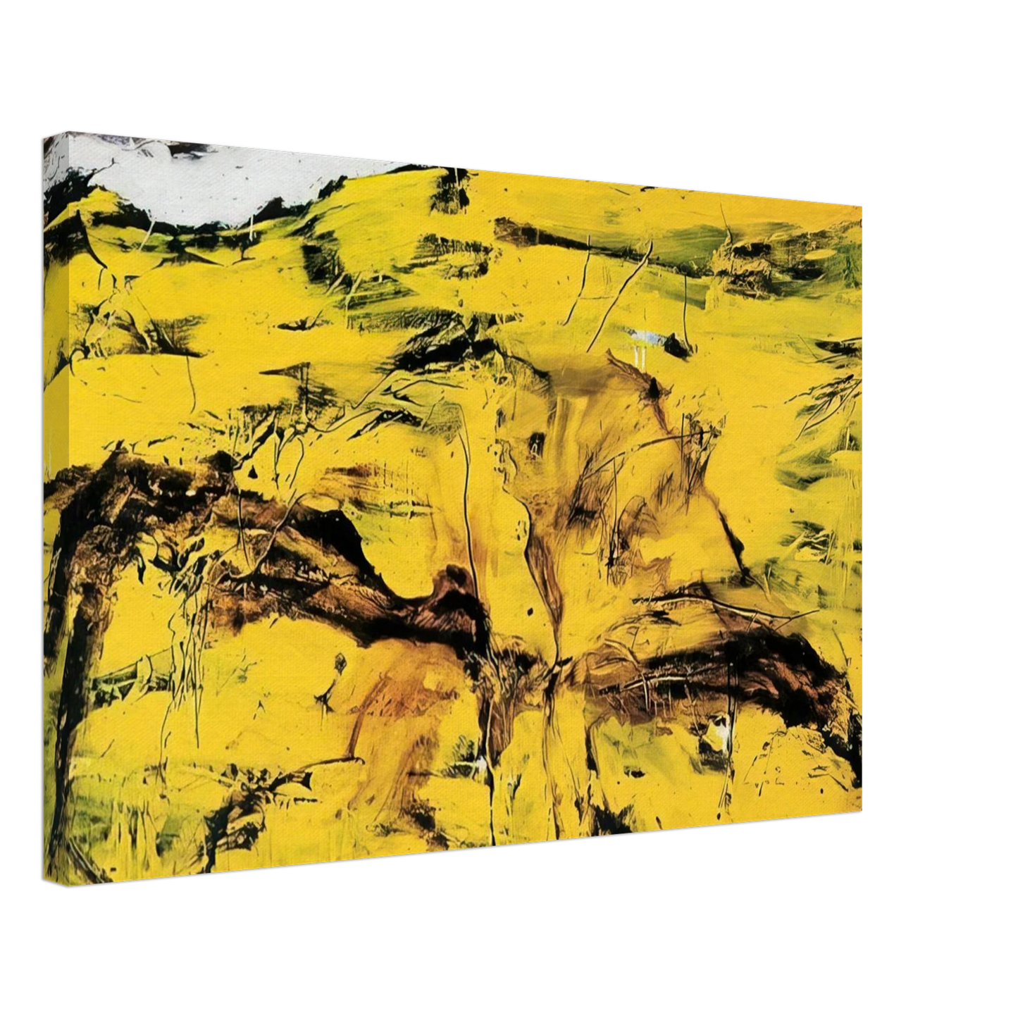 Emil Schumacher - Gorim II - 1995 Canvas - 70x100 cm / 28x40 inches-canvas