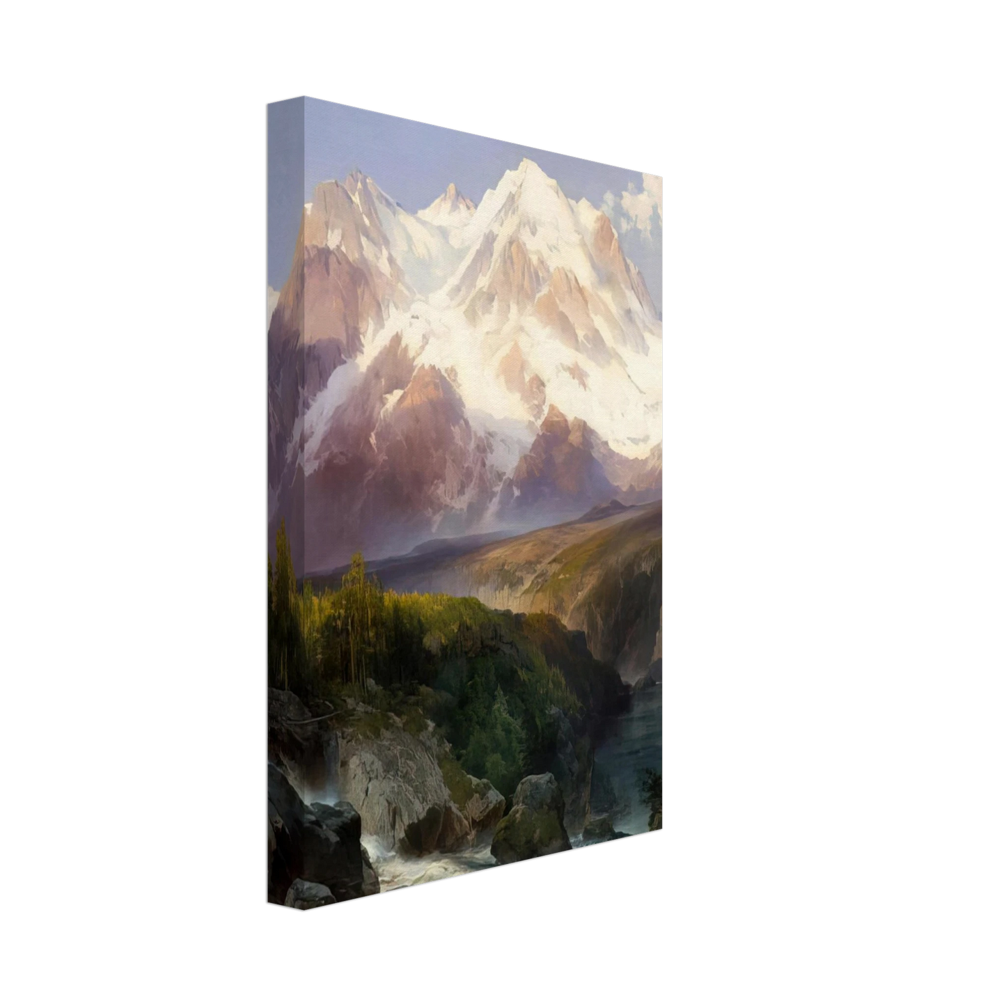 Thomas Moran - The Teton Range Canvas - 40x60 cm / 16x24 inches-canvas