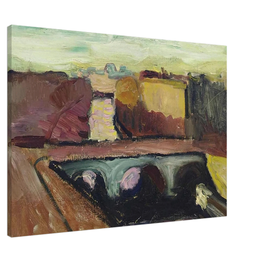 Henri Matisse - VUE DE LA SEINE LE PONT SAINT MICHEL 1904 Canvas - 20x30 cm / 8x12 inches-canvas