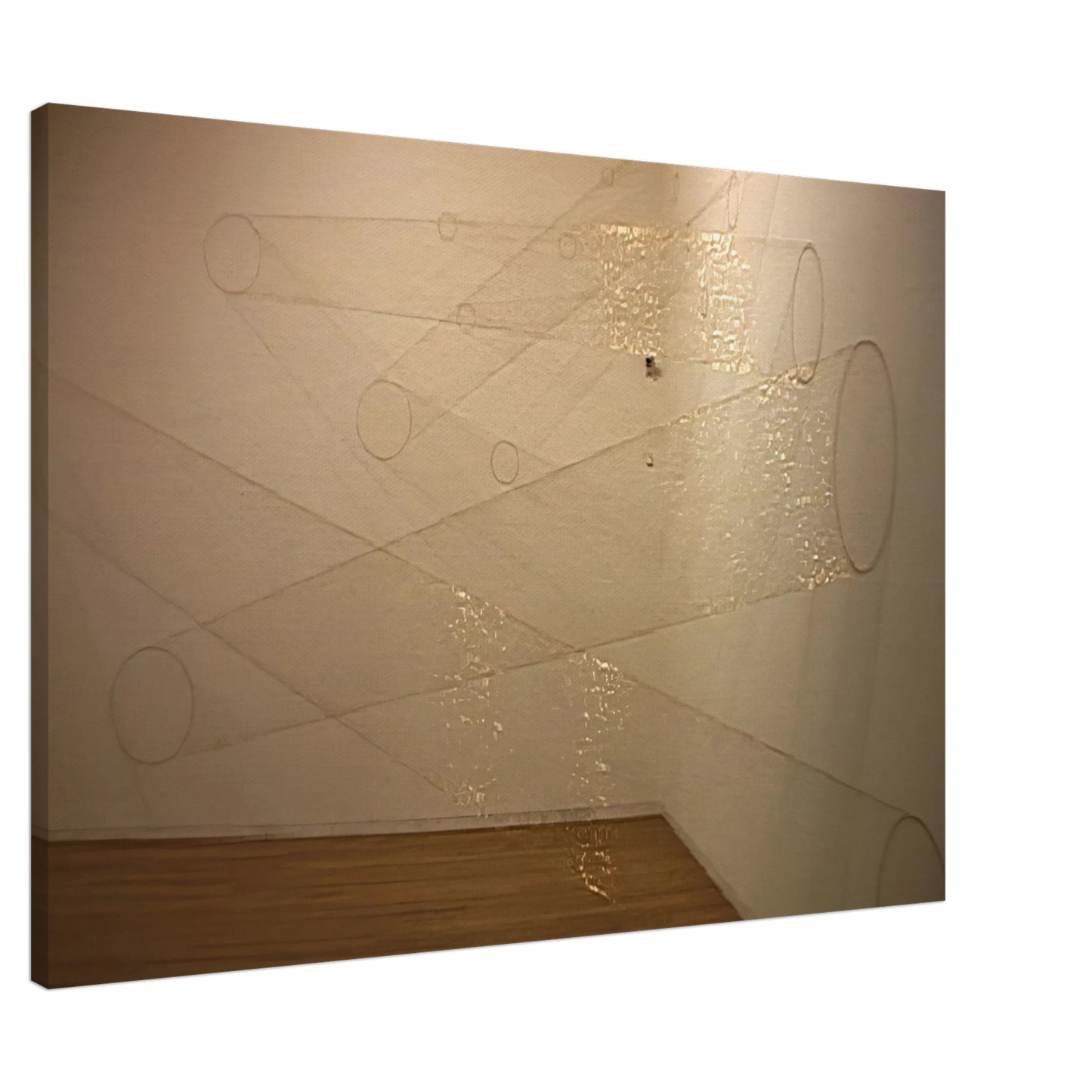 Lygia Pape - Web #1 B - 2002 Canvas - 20x30 cm / 8x12 inches-canvas