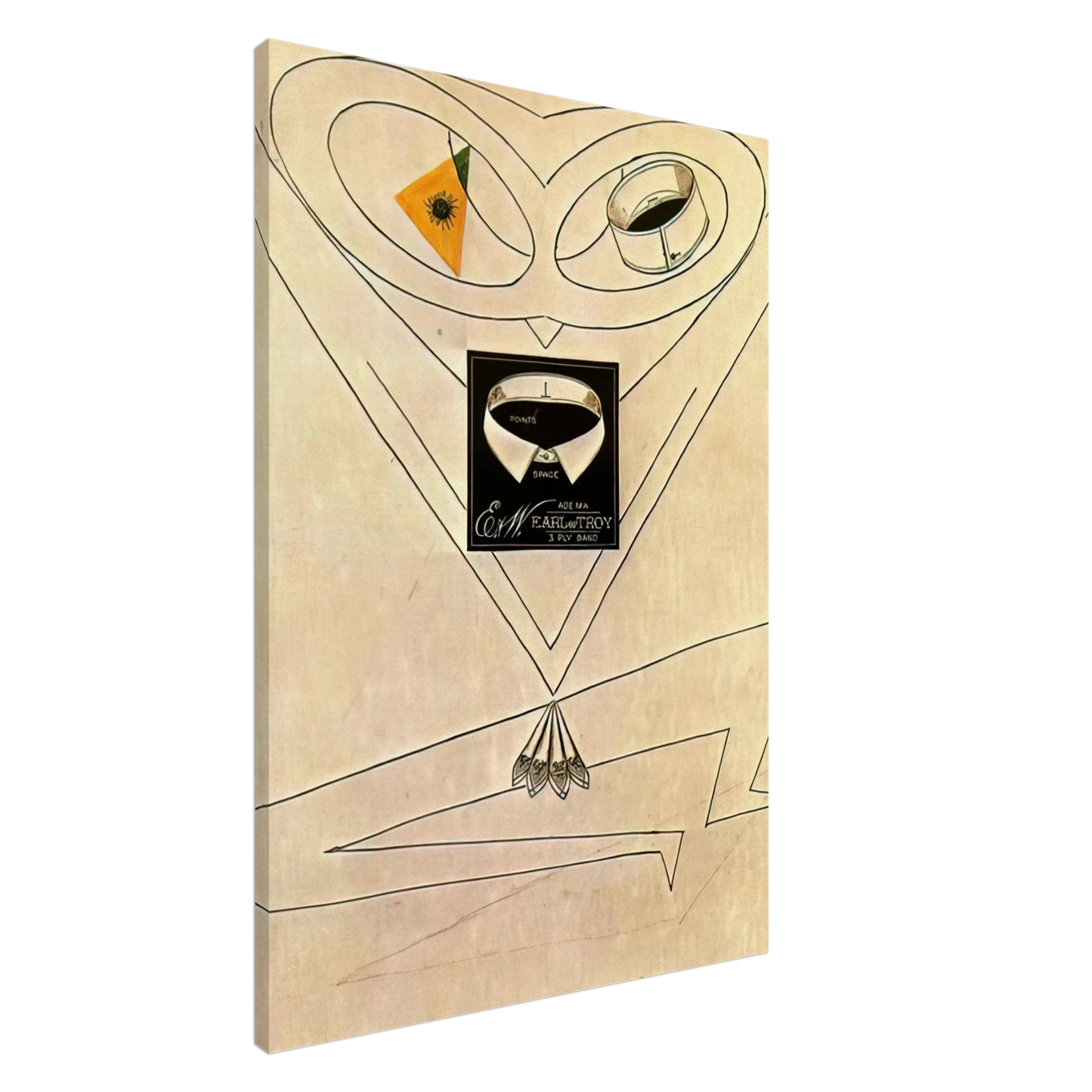 Max Ernst - Dancing Owl Canvas - 20x30 cm / 8x12 inches-canvas