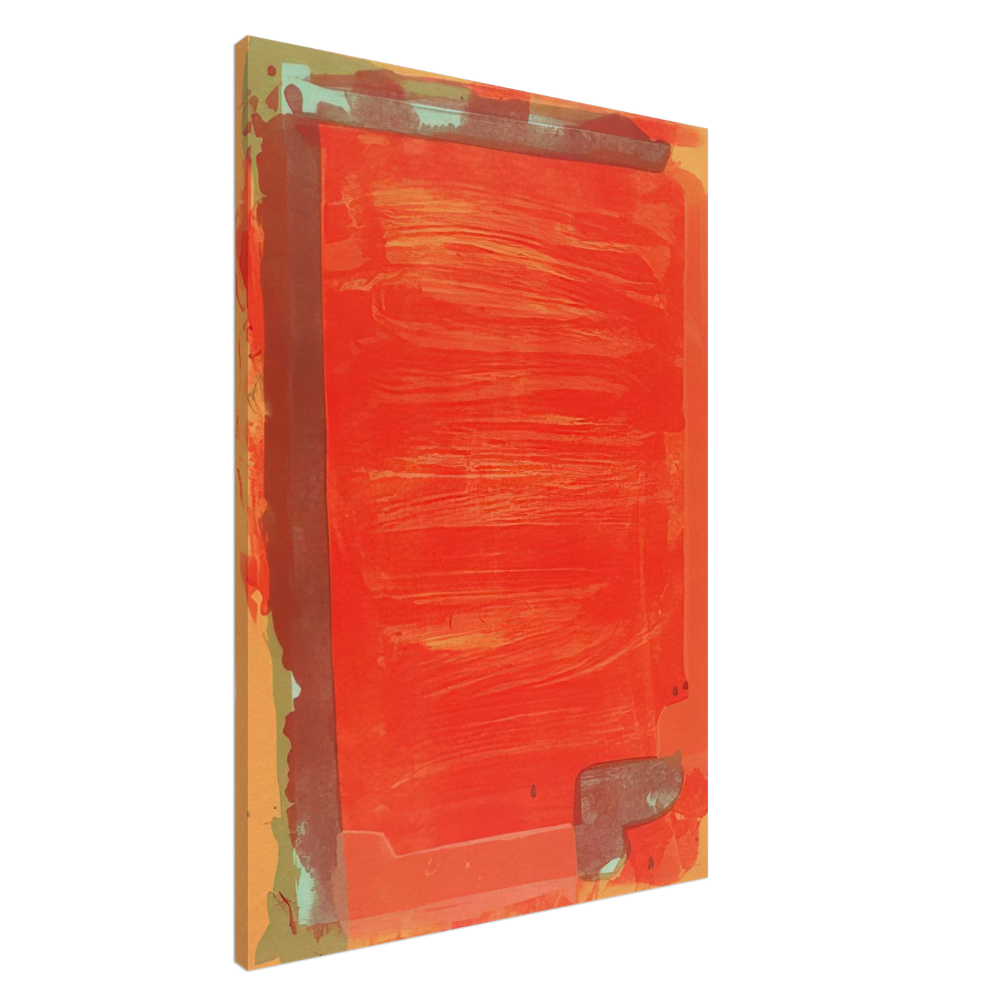 John Hoyland - Untitled III - 1974 Canvas - 20x30 cm / 8x12 inches-canvas