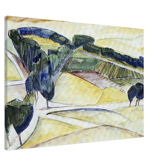 Diego Rivera - LANDSCAPE AT TOLEDO 1913 Canvas - 20x30 cm / 8x12 inches-canvas