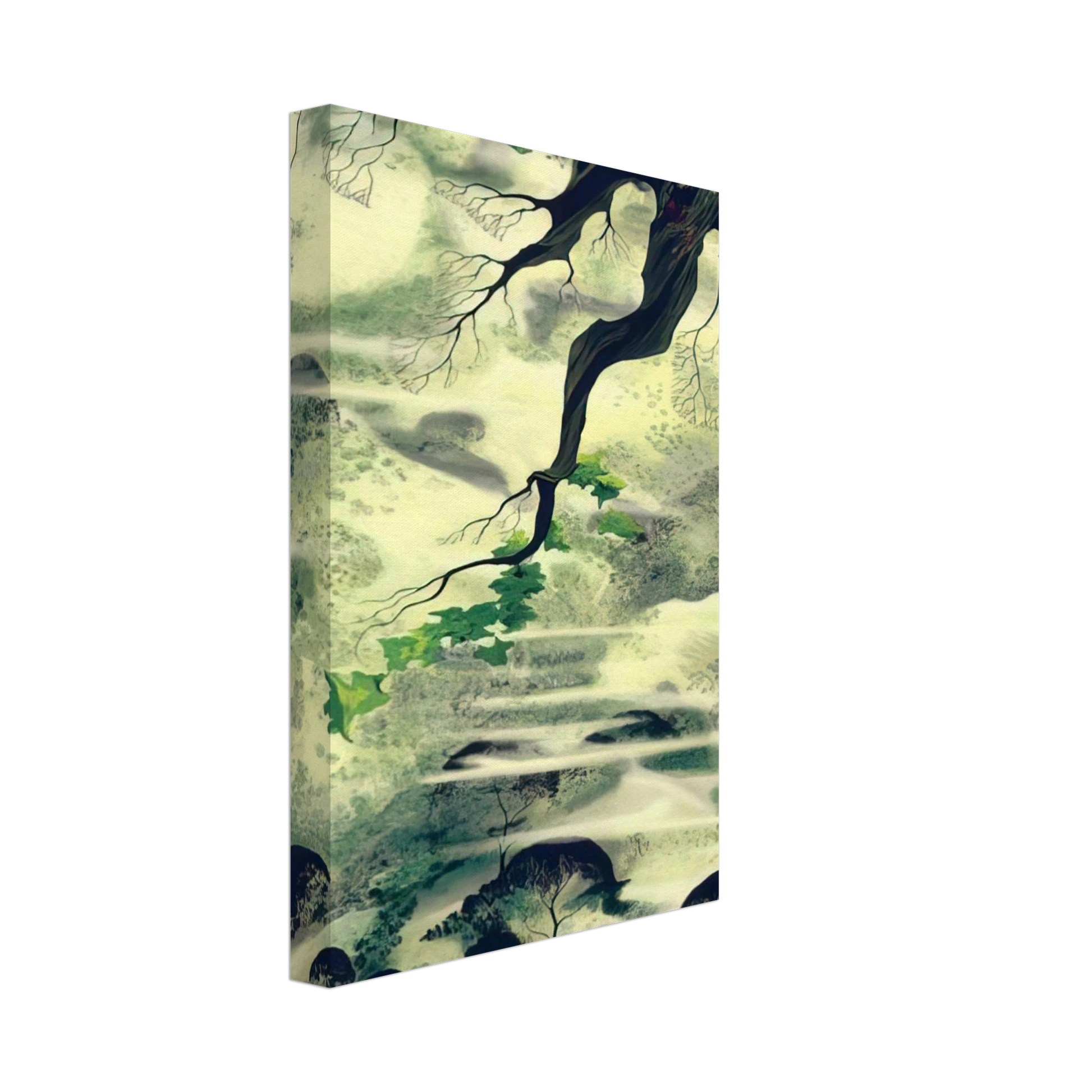 Eyvind Earle - Fog Bound Canvas - 70x100 cm / 28x40 inches-canvas