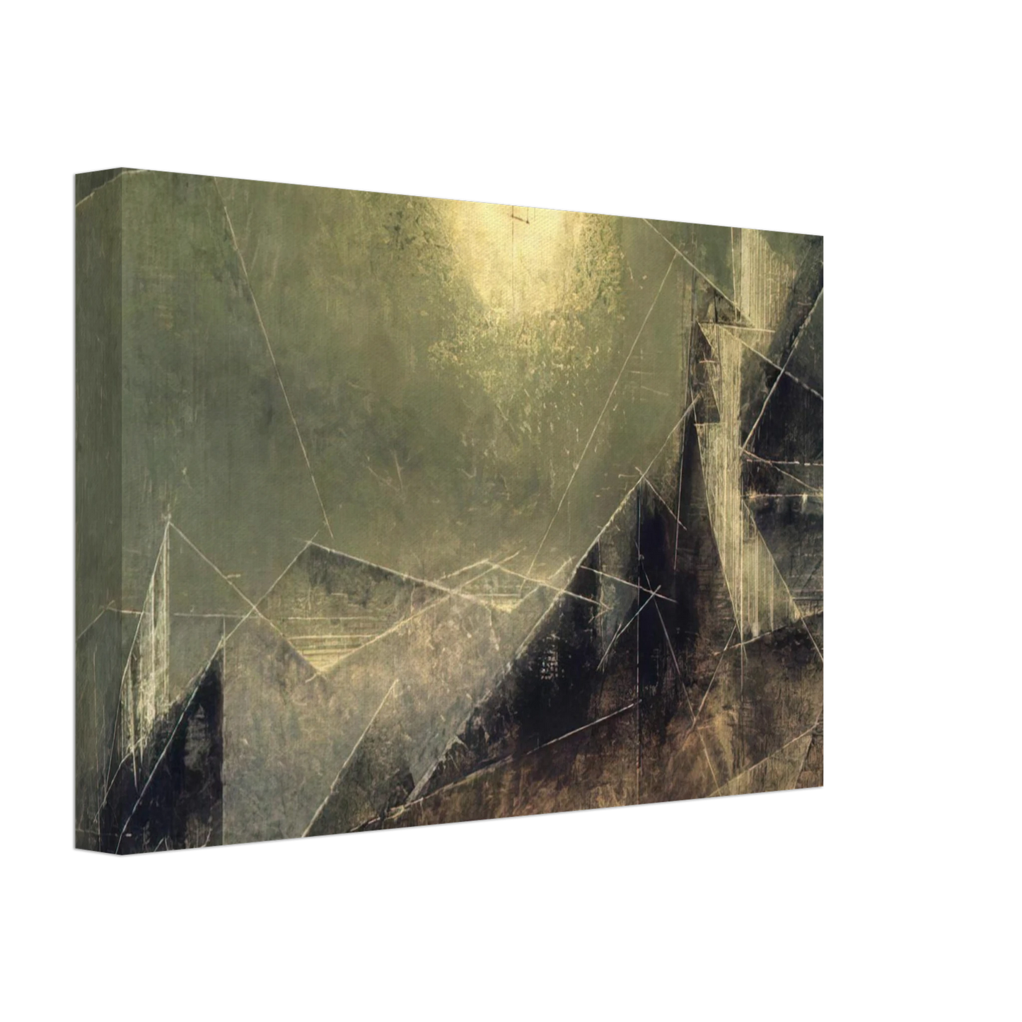 Lyonel Feininger - LUNAR WEB 1951 Canvas - 40x60 cm / 16x24 inches-canvas