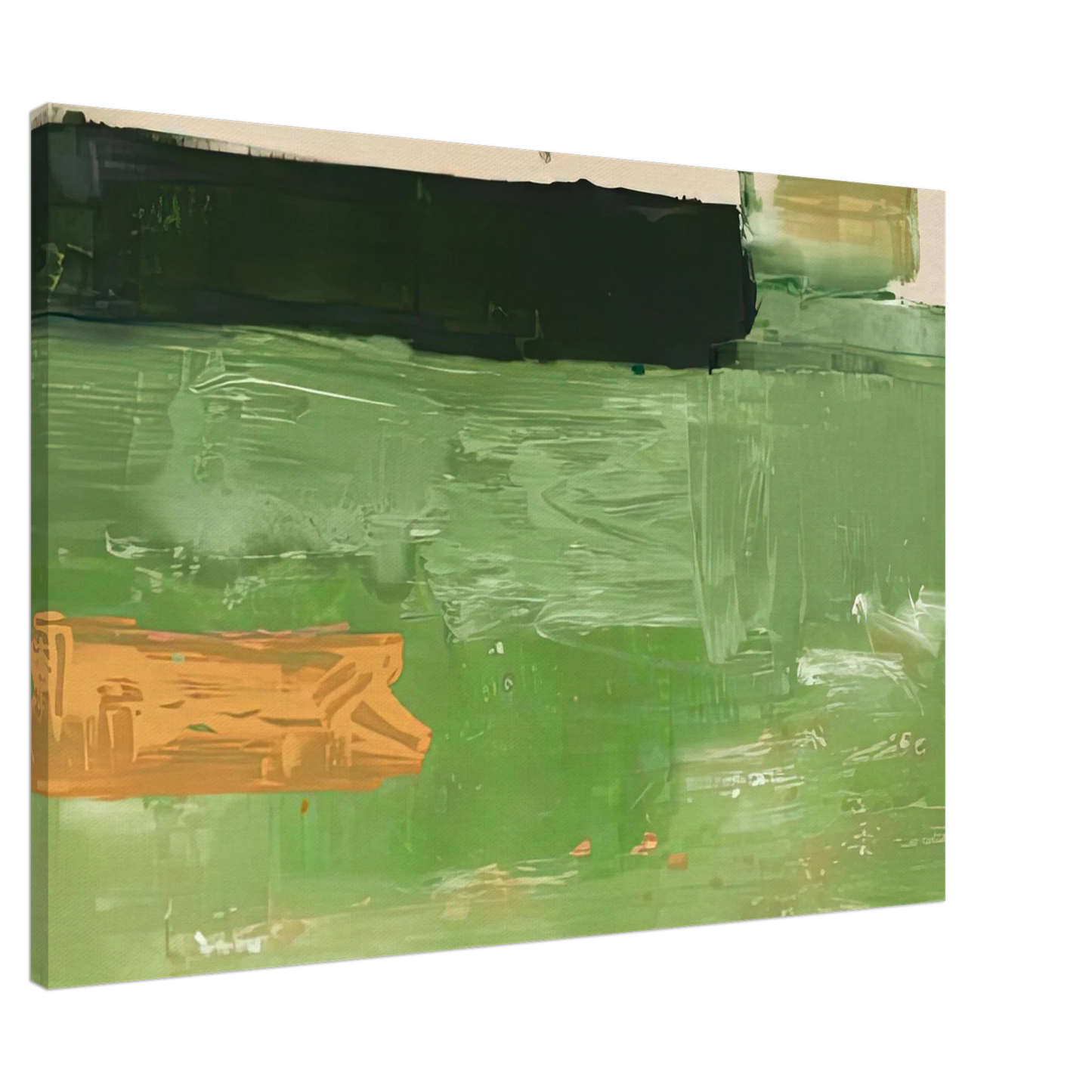 Helen Frankenthaler - Mediterranean, 1981- Canvas - 20x30 cm / 8x12 inches-canvas