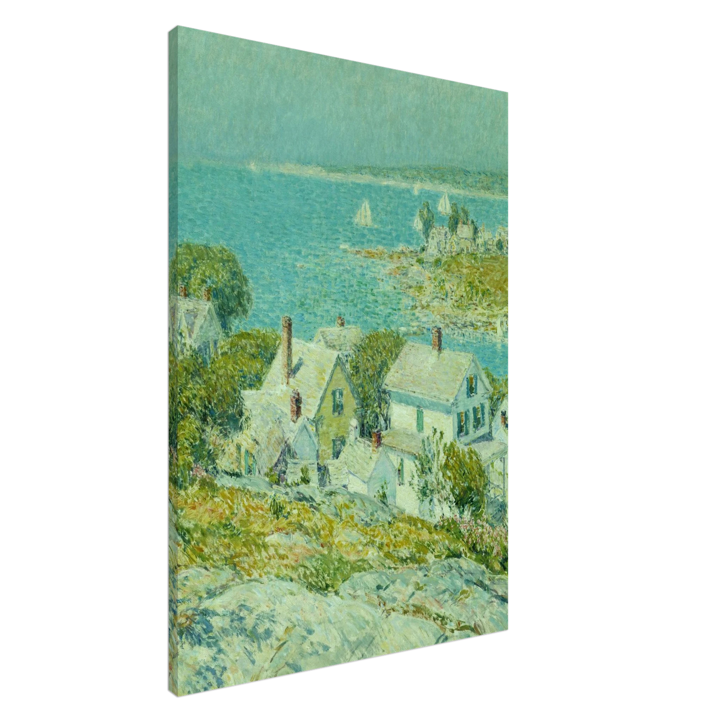 Childe Hassam - New England Headlands Canvas - 20x30 cm / 8x12 inches-canvas