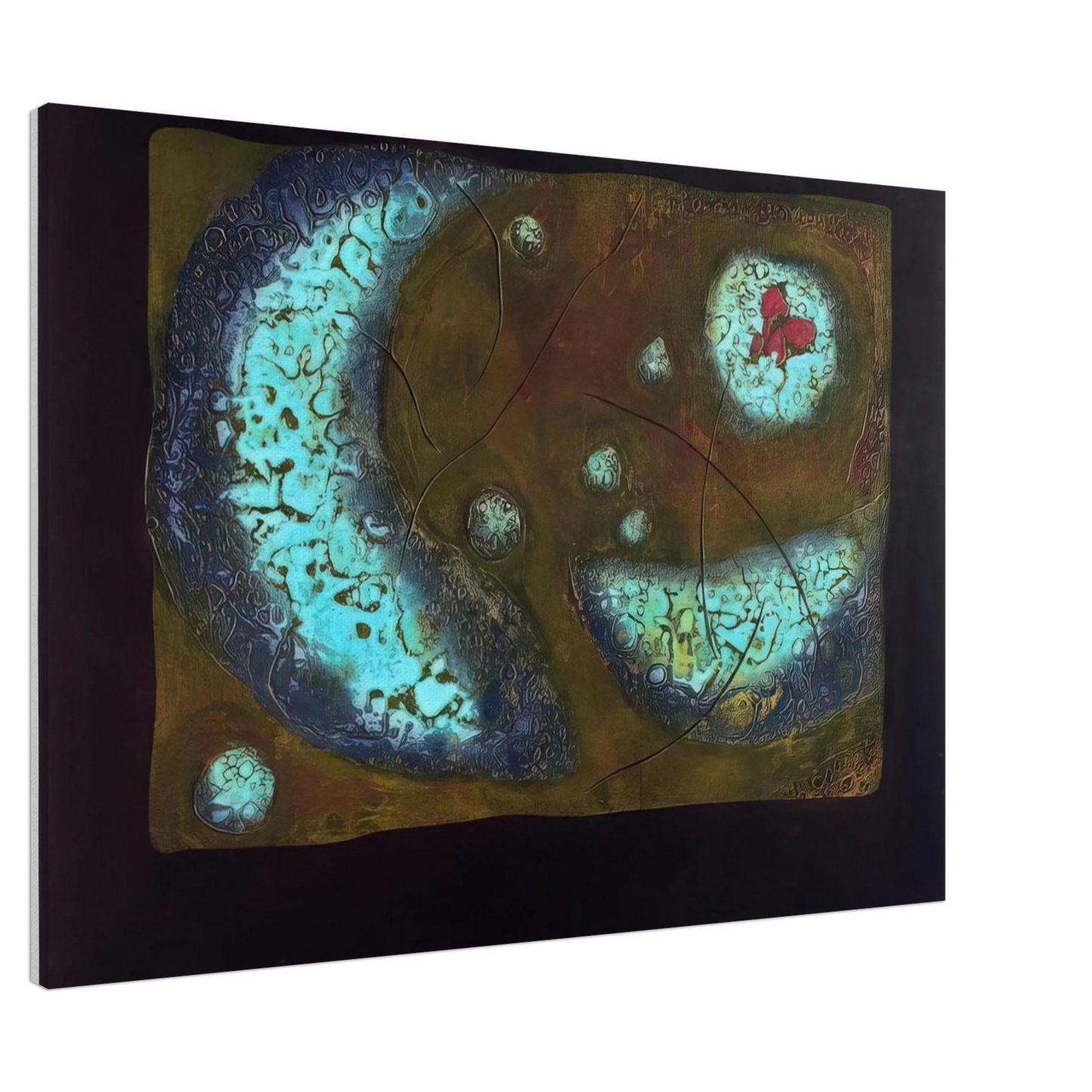 Hiroyuki Tajima - Birthmark - 1968 Canvas - 20x30 cm / 8x12 inches-canvas