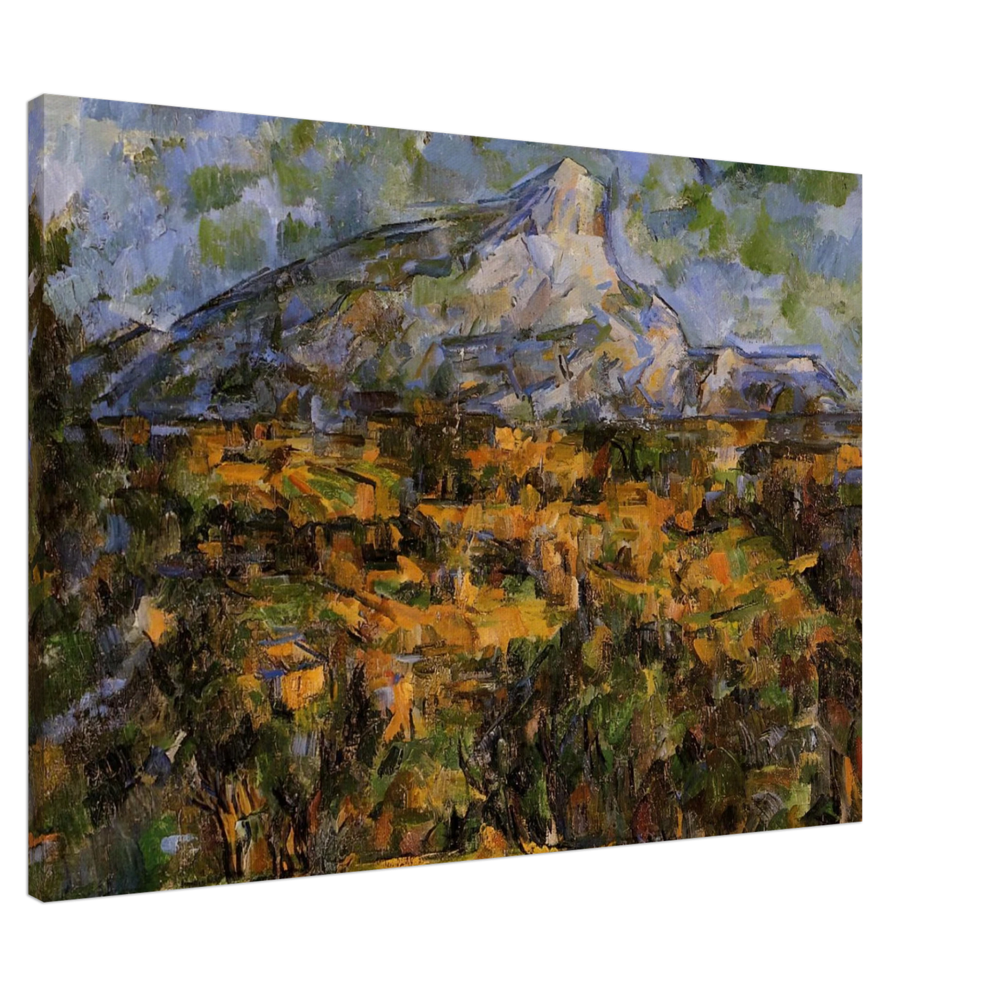 Paul Cezanne - Mont Sainte-Victoire Seen from les Lauves Canvas - 20x30 cm / 8x12 inches-canvas