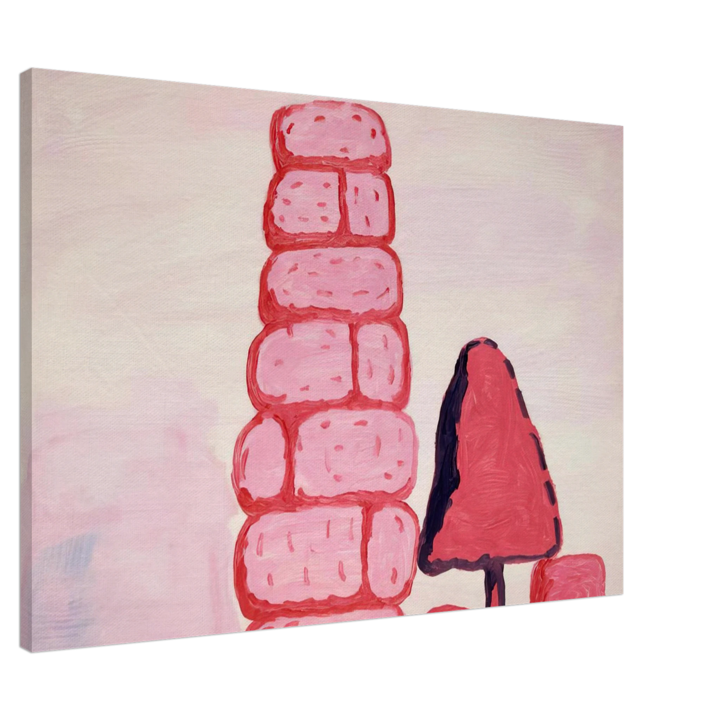 Philip Guston - UNTITLED WALL Canvas - 20x30 cm / 8x12 inches-canvas