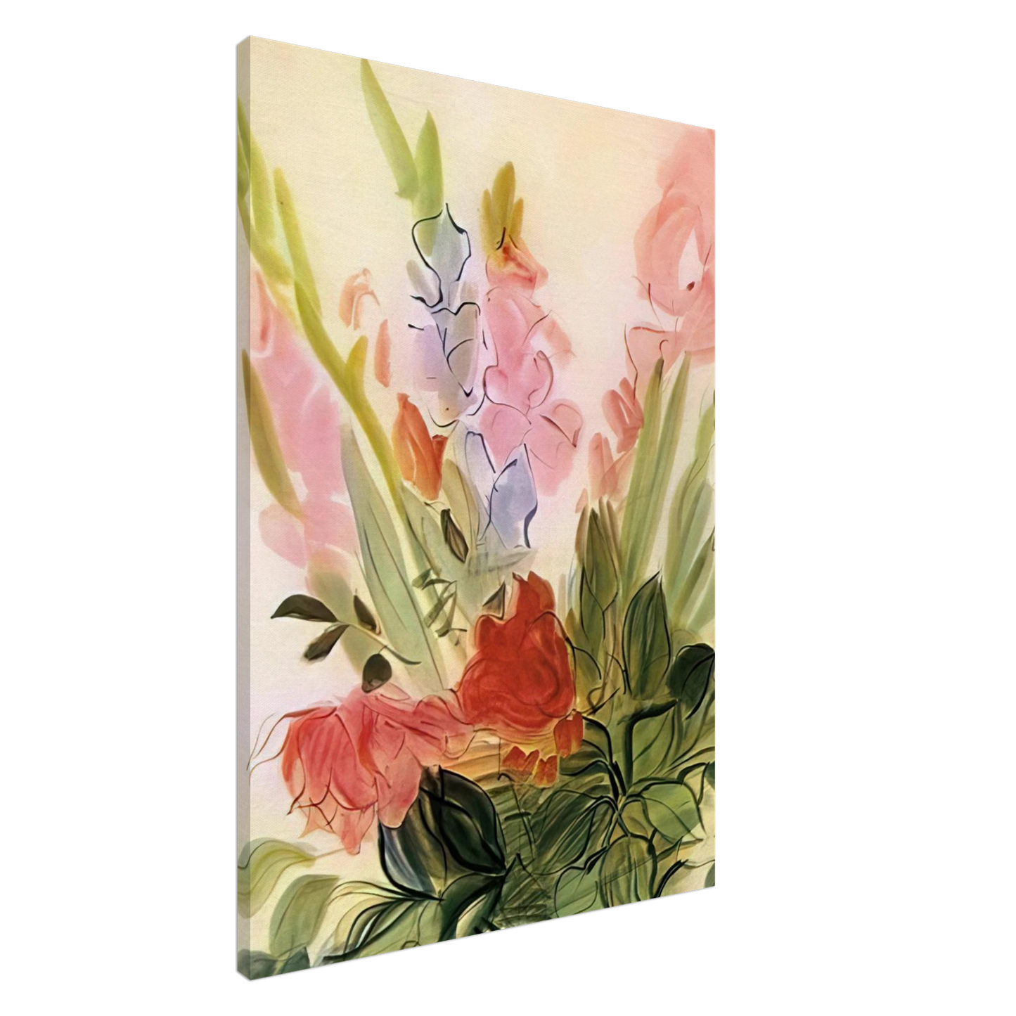 Raoul Dufy - GLADIOLI 1942 Canvas - 20x30 cm / 8x12 inches-canvas