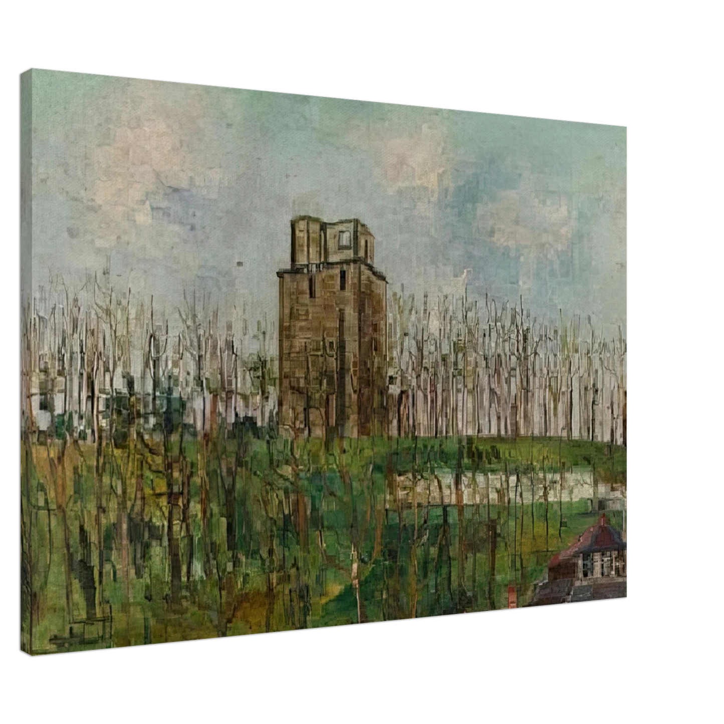 Maurice Utrillo - DONJON STREET Canvas - 20x30 cm / 8x12 inches-canvas