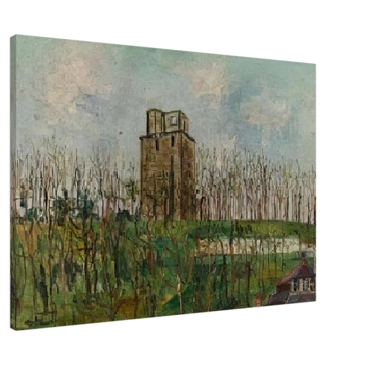 Maurice Utrillo - DONJON STREET Canvas - 20x30 cm / 8x12 inches-canvas