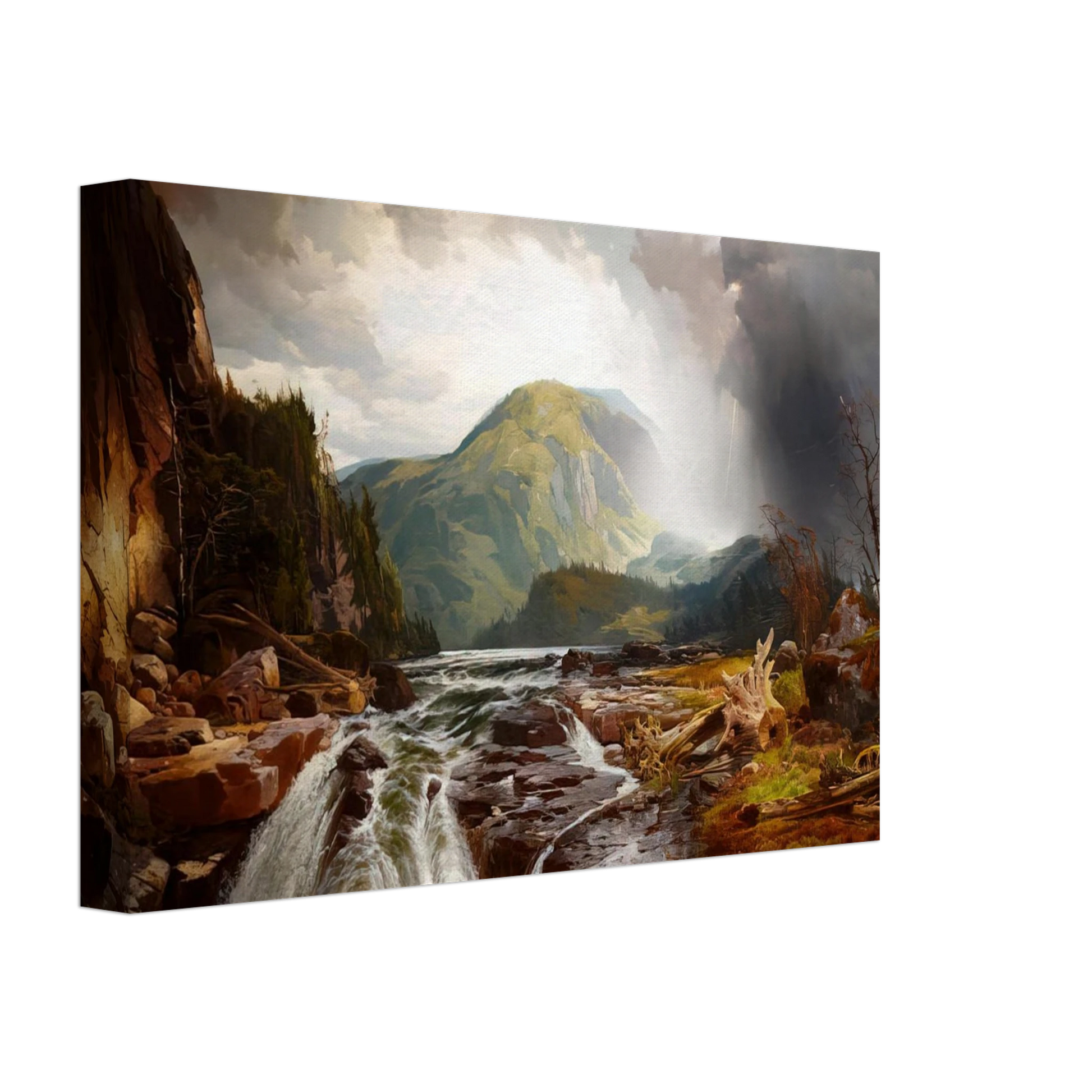 Thomas Moran - The Wilds of Lake Superior Canvas - 40x60 cm / 16x24 inches-canvas