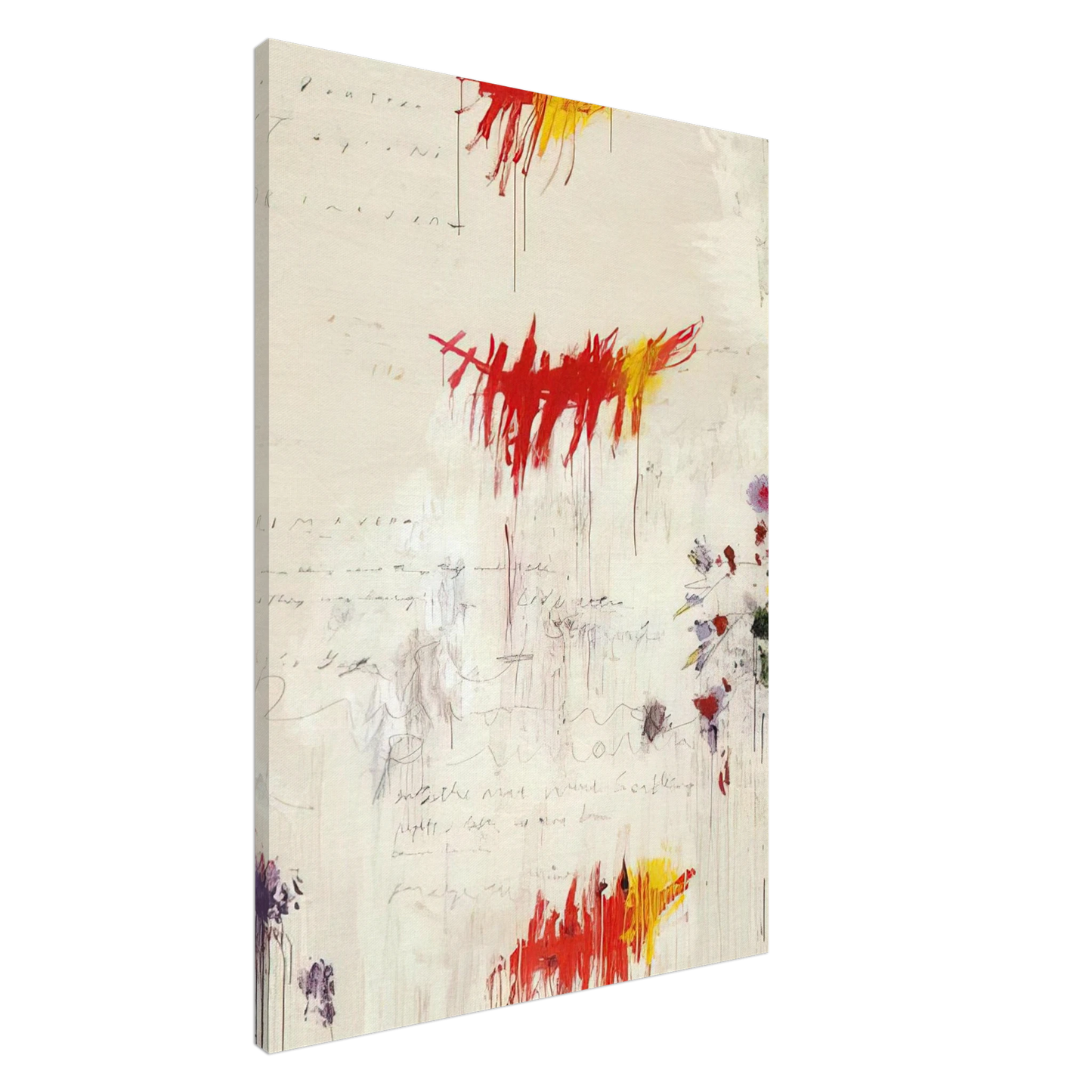 Cy Twombly - Quattro stagioni I. Primavera Canvas - 20x30 cm / 8x12 inches-canvas