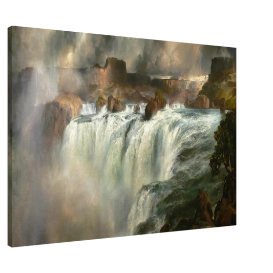 Thomas Moran - Shoshone Falls on the Snake River Canvas - 20x30 cm / 8x12 inches-canvas