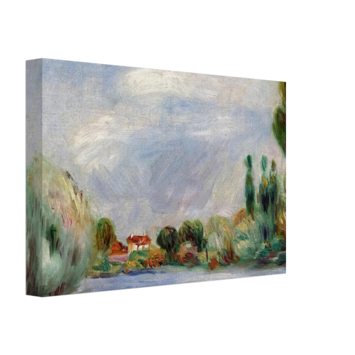 Pierre-Auguste Renoir - House on the River Canvas - 40x60 cm / 16x24 inches-canvas