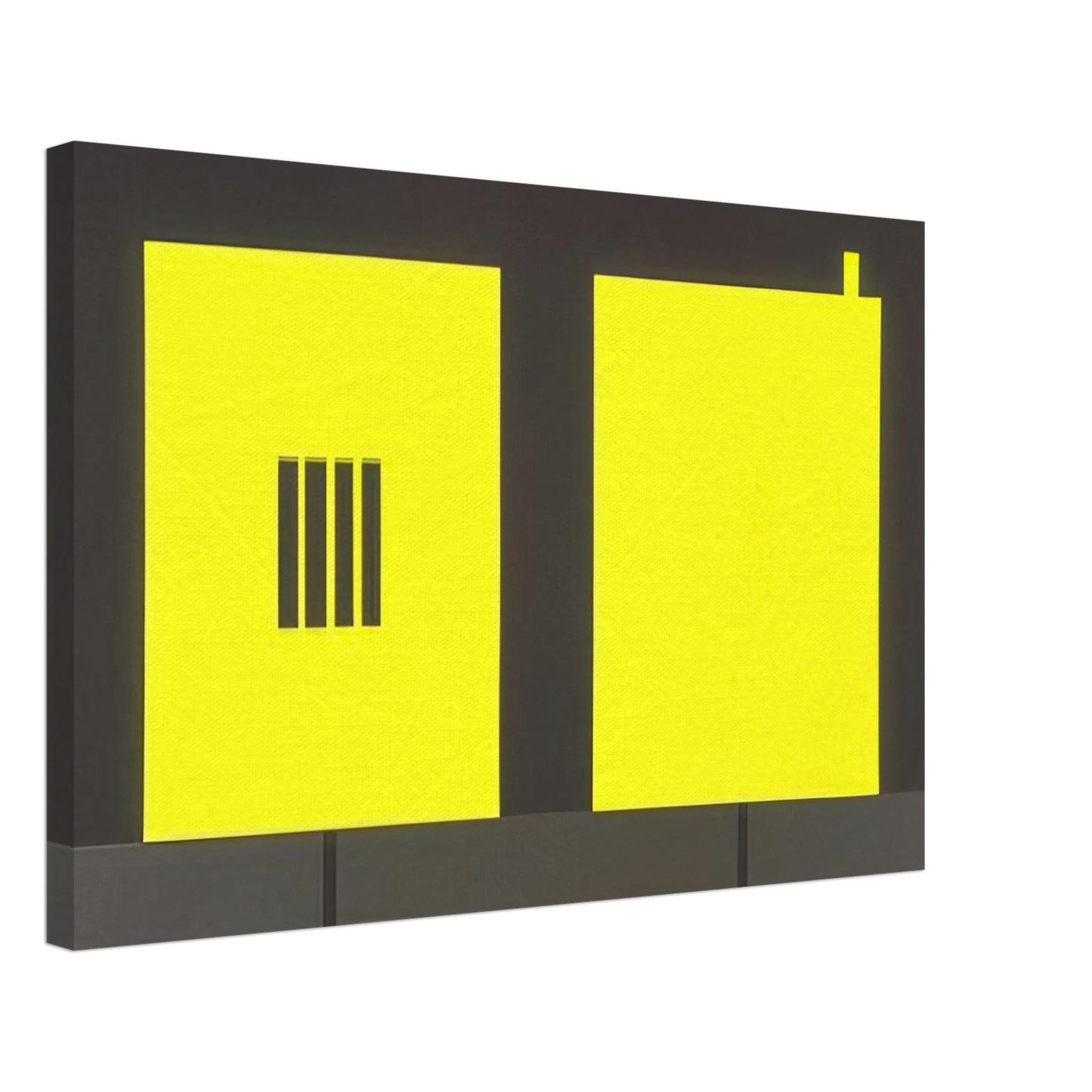 Peter Halley - Prison  Cell with Smokestack  Conduit - 1985 Canvas - 70x100 cm / 28x40 inches-canvas