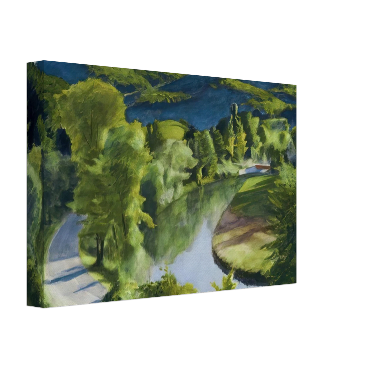 Edward Hopper - First Branch of the White River, Vermont Canvas - 40x60 cm / 16x24 inches-canvas