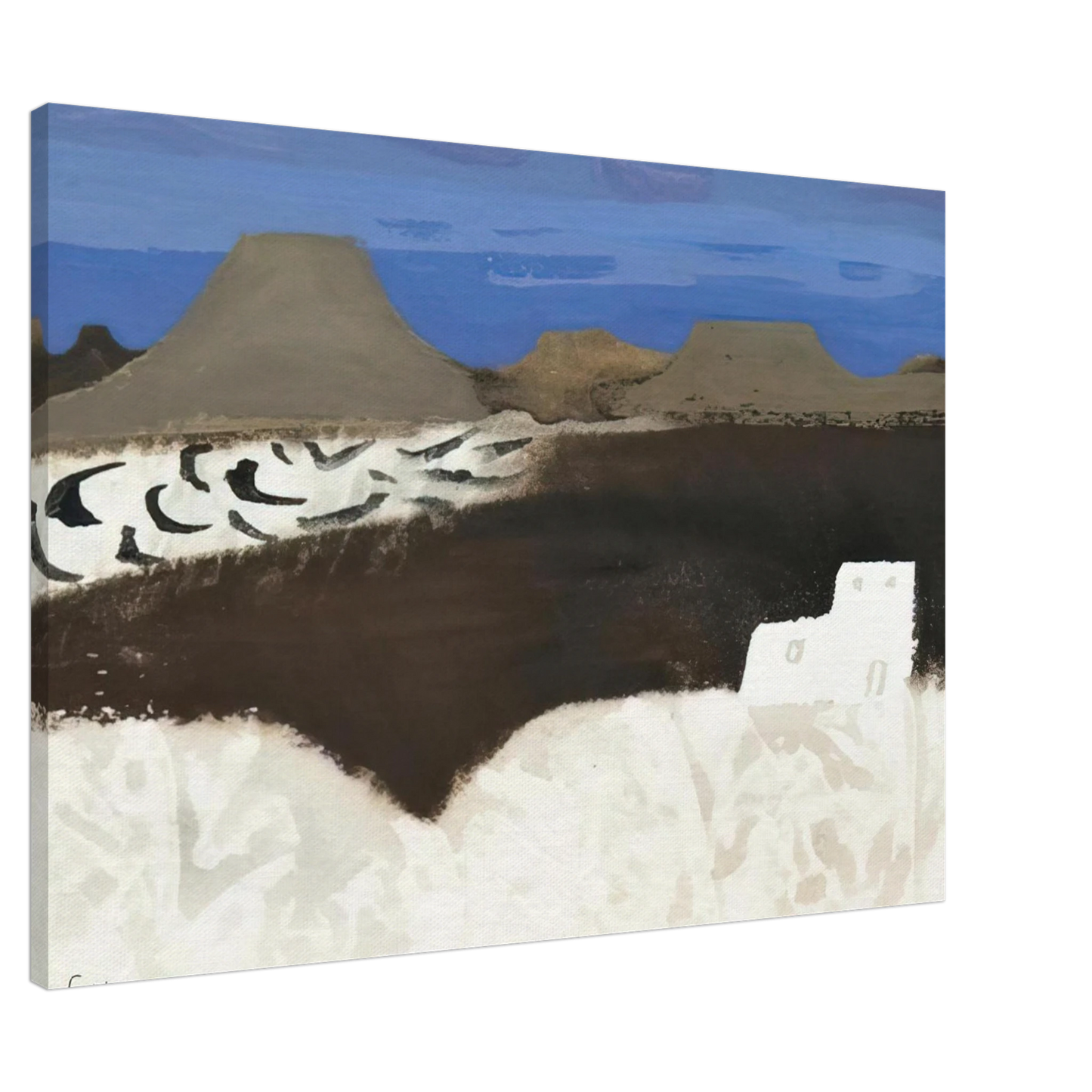 Mary Fedden - Lanzarote - 1977 Canvas - 20x30 cm / 8x12 inches-canvas