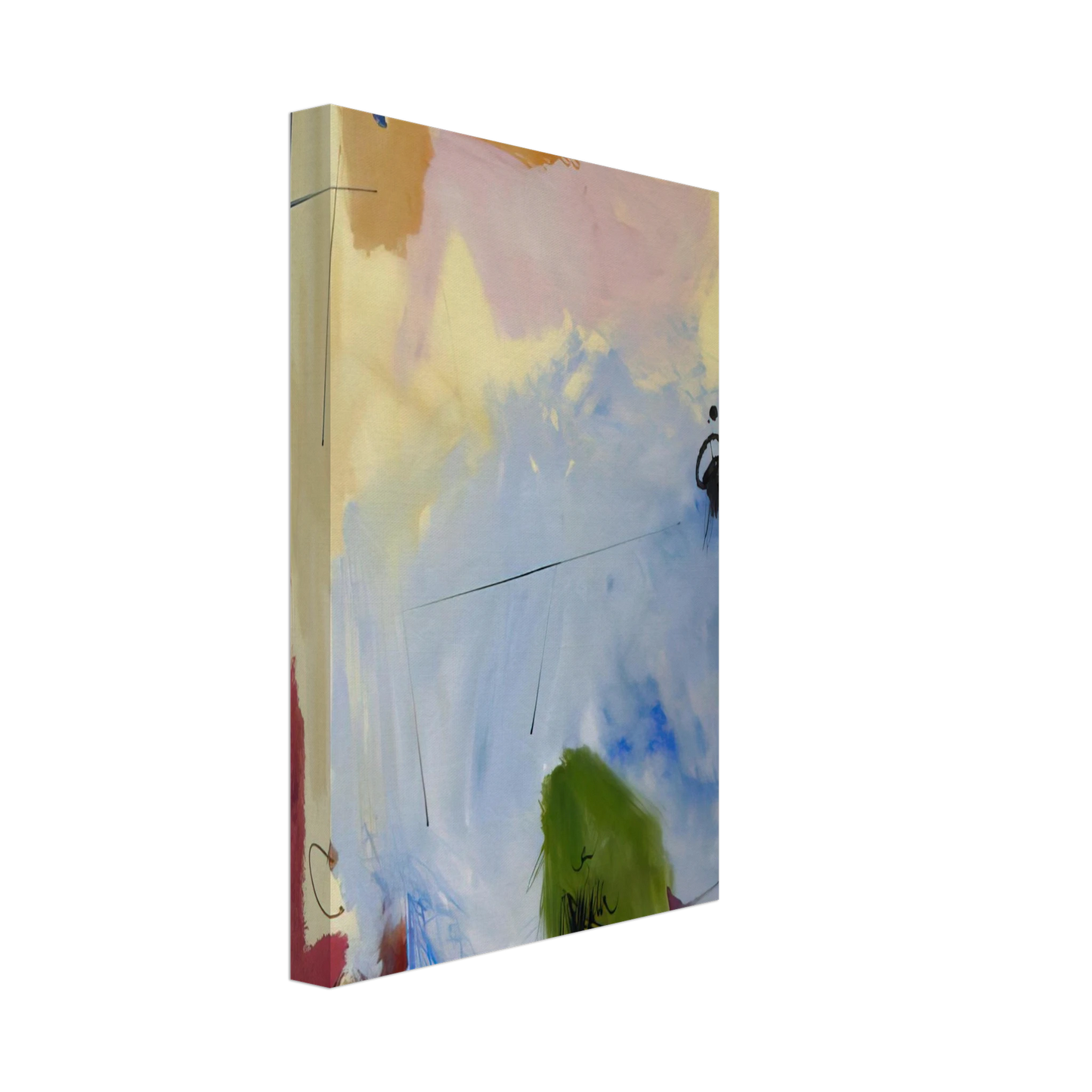 Hassel Smith - At Miss Webb's - 1963 Canvas - 40x60 cm / 16x24 inches-canvas