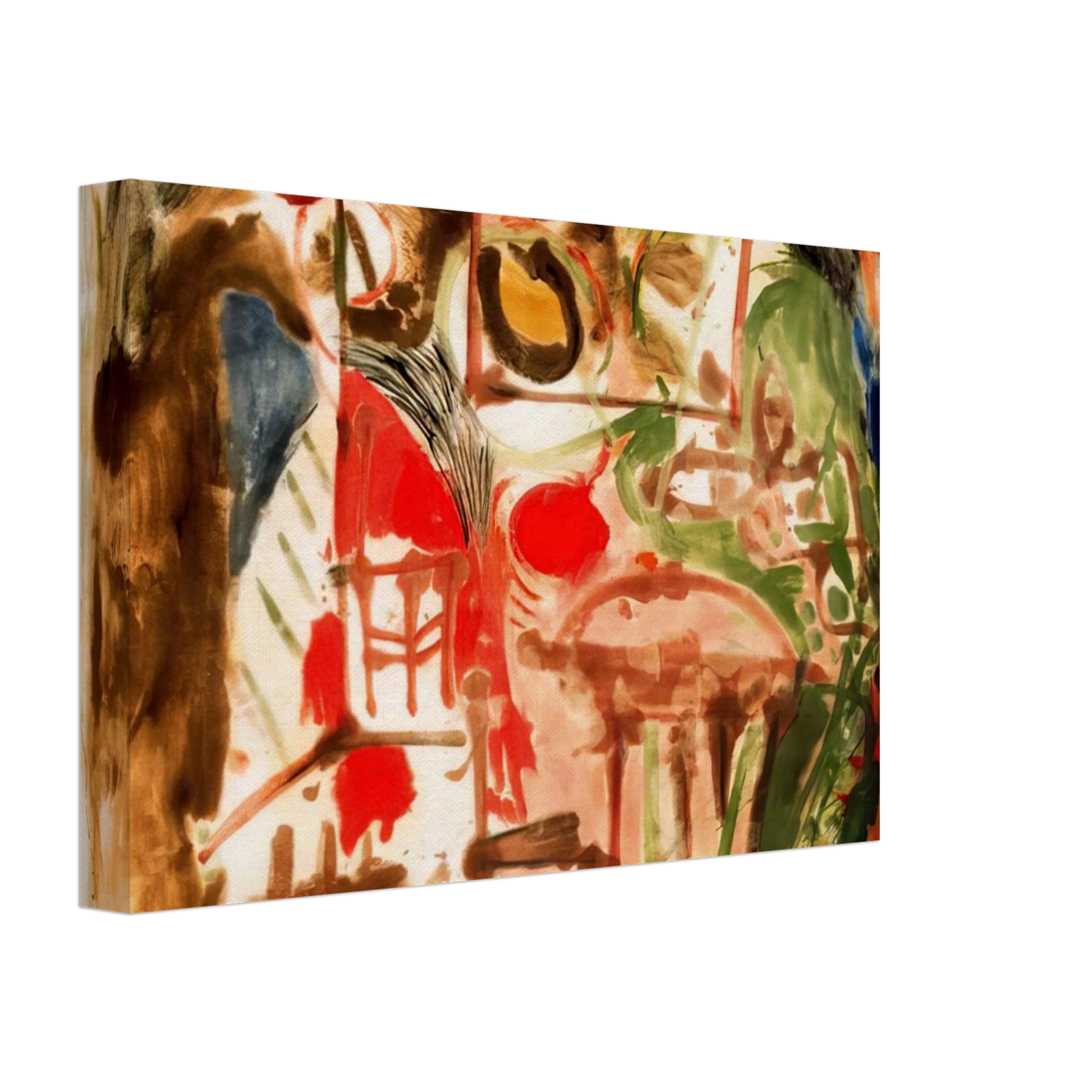 Helen Frankenthaler - Interior - 1957 Canvas - 70x100 cm / 28x40 inches-canvas