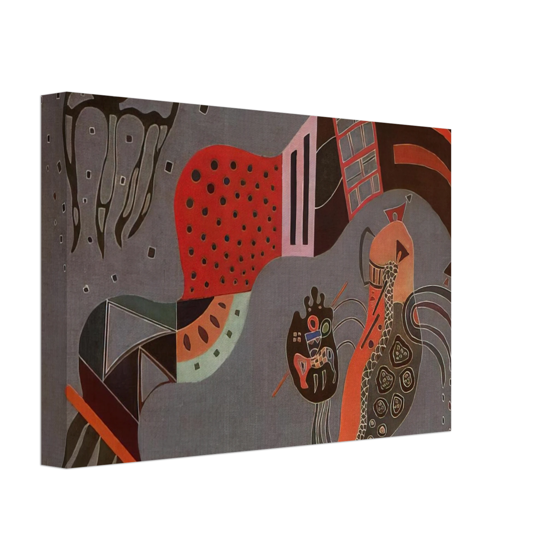 Wassily Kandinsky - TEMPERED ELAN 1944 Canvas - 70x100 cm / 28x40 inches-canvas