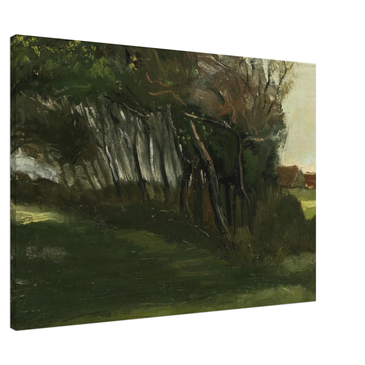 Vincent van Gogh - Landscape with windswept trees Canvas - 20x30 cm / 8x12 inches-canvas