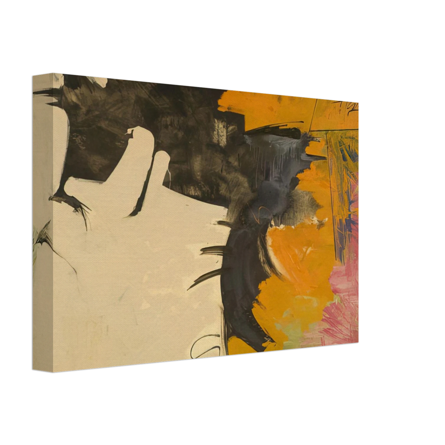 Hassel Smith - Psychoseismorama II - 1960 Canvas - 40x60 cm / 16x24 inches-canvas