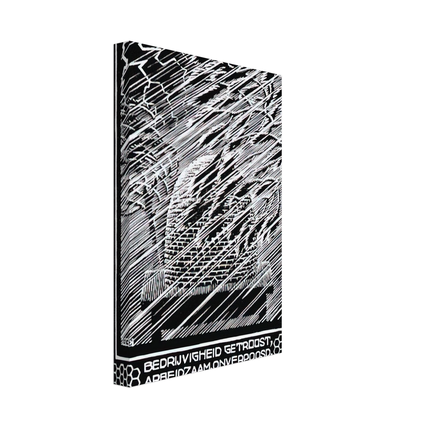 MC Escher - EMBLEMATA BEEHIVE Canvas - 40x60 cm / 16x24 inches-canvas