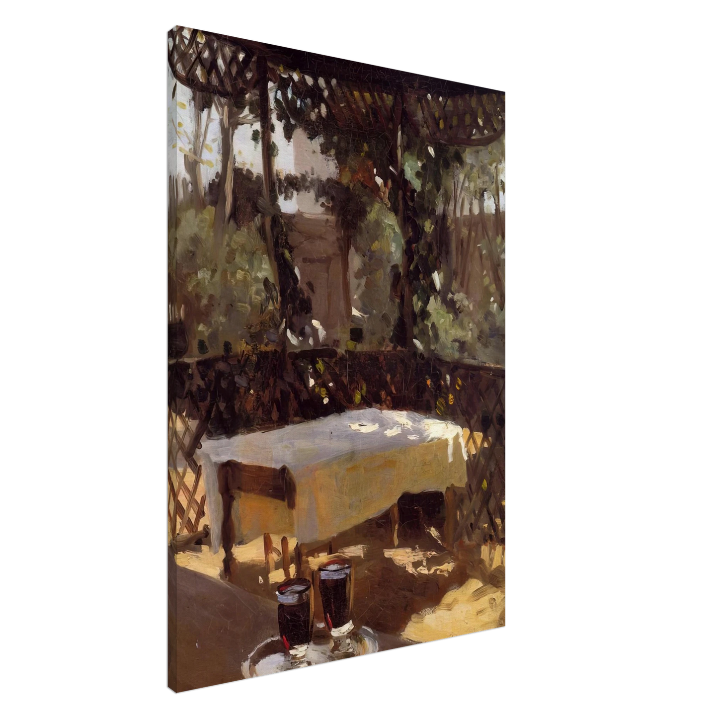 John Singer Sargent - Two Wine Glasses Canvas - 20x30 cm / 8x12 inches-canvas