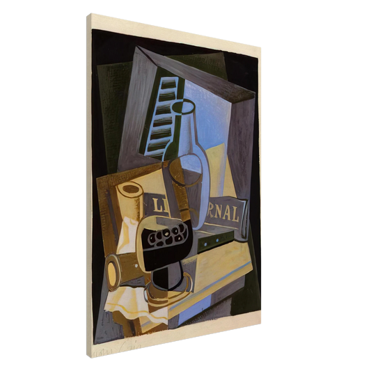 Juan Gris - STILL LIFE IN FRONT OF THE WIINDOW 1922 Canvas - 20x30 cm / 8x12 inches-canvas