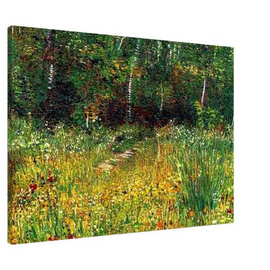 Vincent van Gogh - Park at Asnieres in Spring Canvas - 20x30 cm / 8x12 inches-canvas