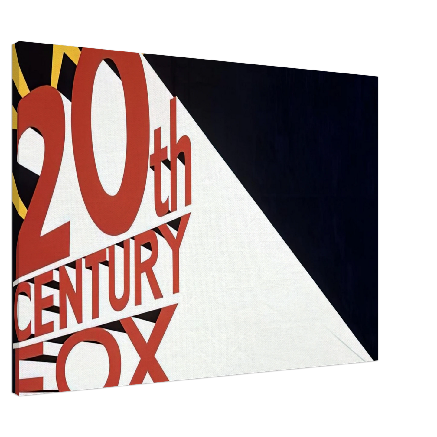 Edward Ruscha - LARGE TRADEMARK WITH EIGHT SPOTLIGHTS 1962 Canvas - 20x30 cm / 8x12 inches-canvas