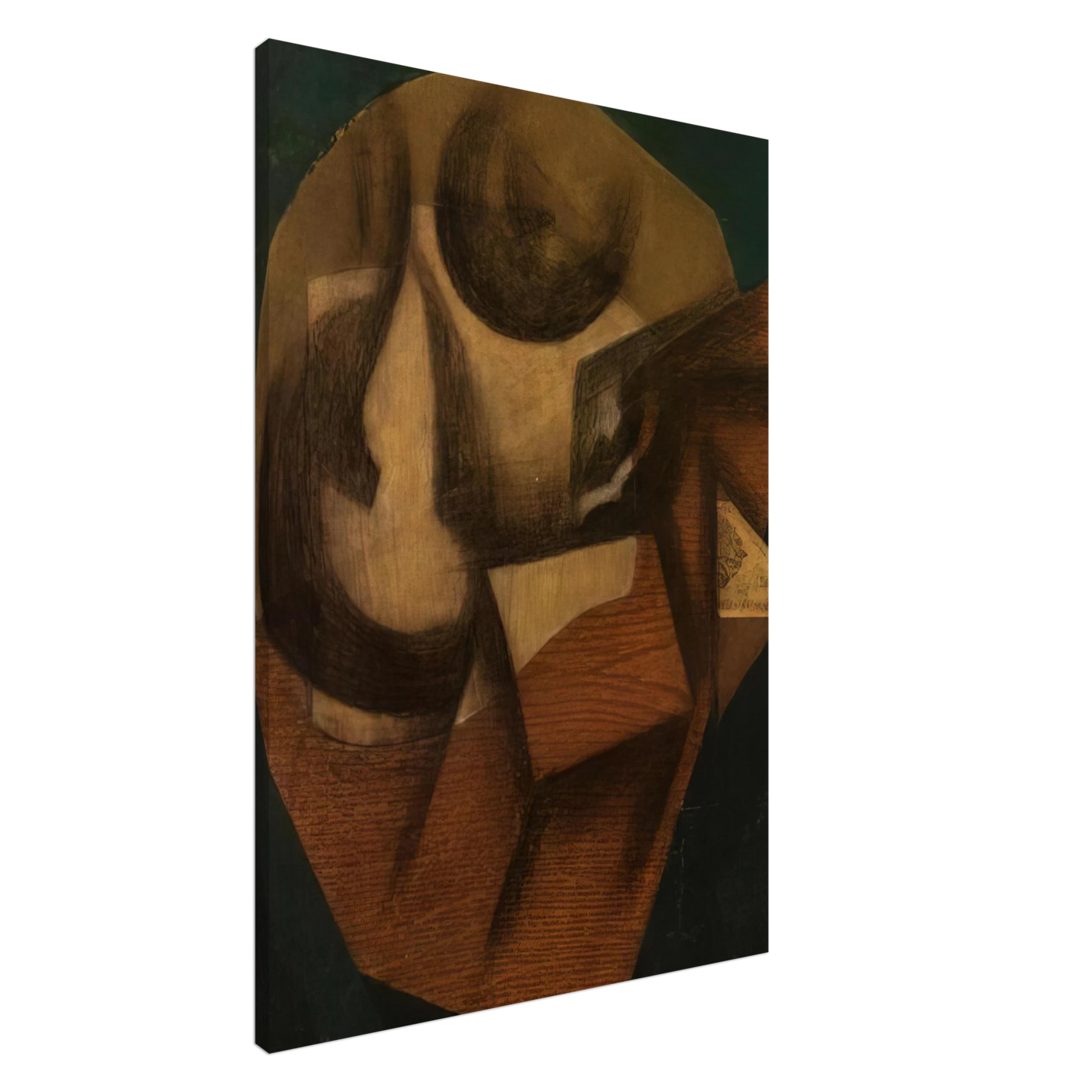 Juan Gris - THE GLASS 1914 Canvas - 20x30 cm / 8x12 inches-canvas