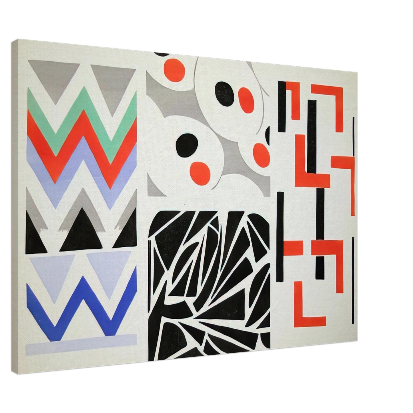 Sonia Delaunay - HER PAINTINGS HER OBJECTS Canvas - 20x30 cm / 8x12 inches-canvas