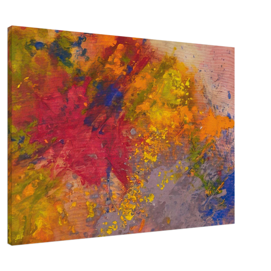 Sam Gilliam - Red Linger Canvas - 20x30 cm / 8x12 inches-canvas
