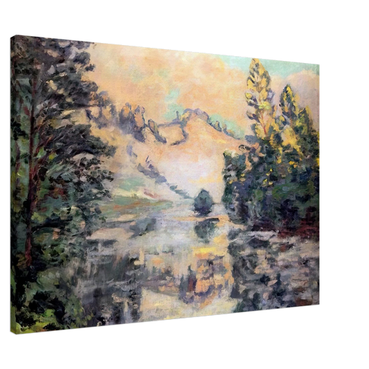 Armand Guillaumin - Landscape of Creuse - 1897 Canvas - 20x30 cm / 8x12 inches-canvas