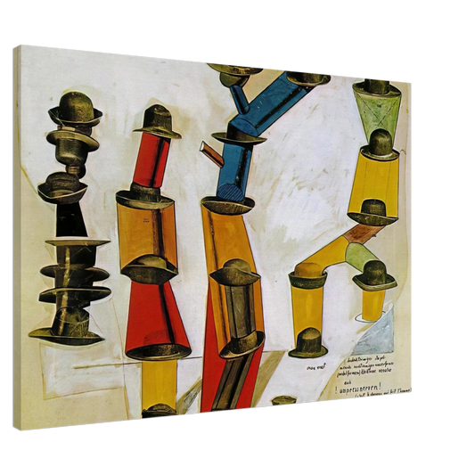 Max Ernst - The hat makes the man Canvas - 20x30 cm / 8x12 inches-canvas