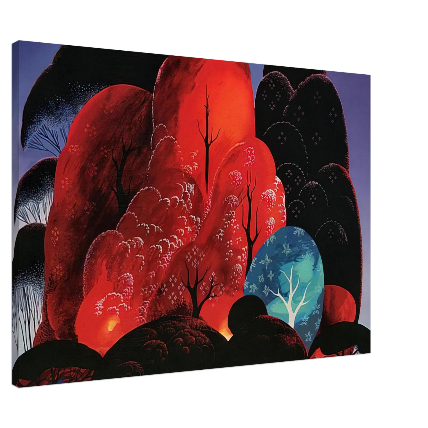 Eyvind Earle - Blazing Glory Canvas - 20x30 cm / 8x12 inches-canvas