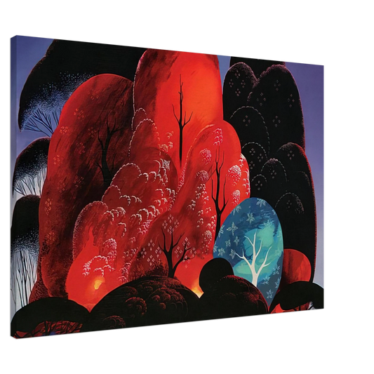 Eyvind Earle - Blazing Glory Canvas - 20x30 cm / 8x12 inches-canvas