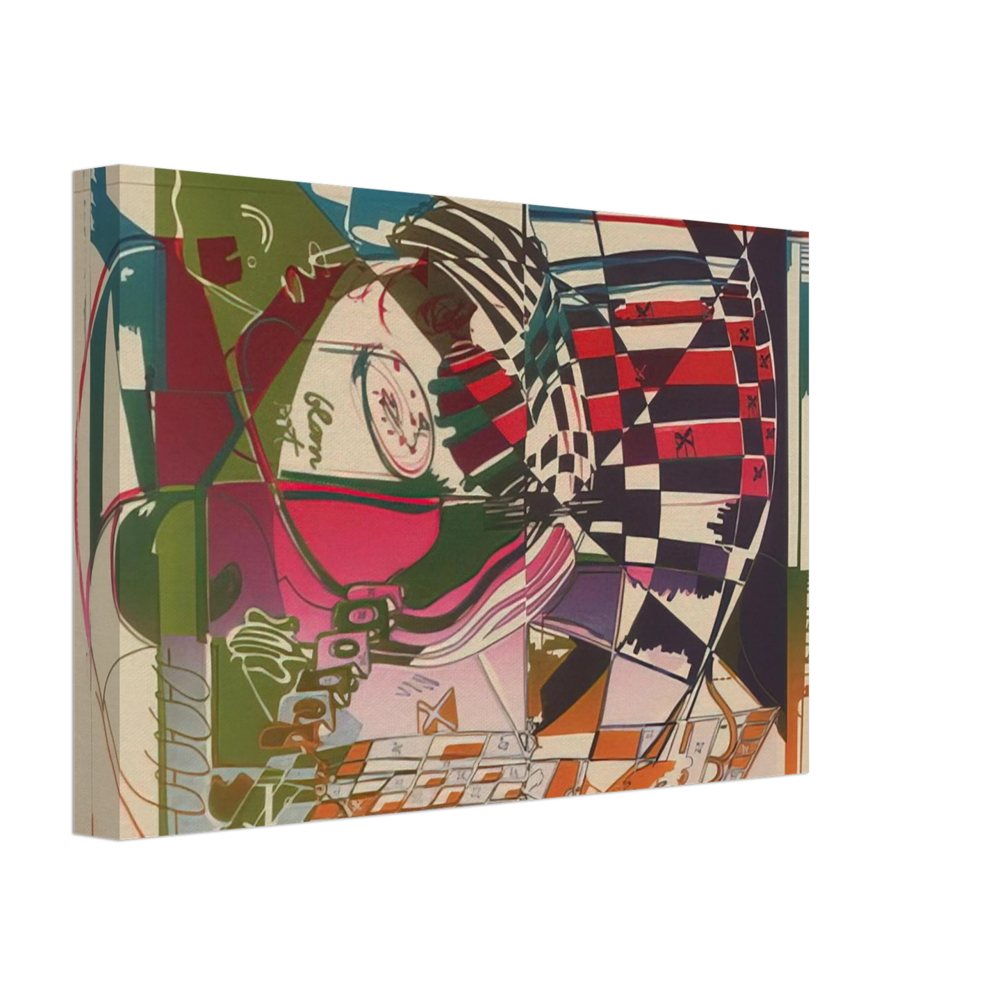 Dieter Roth - Double Somersault - 1972 Canvas - 70x100 cm / 28x40 inches-canvas