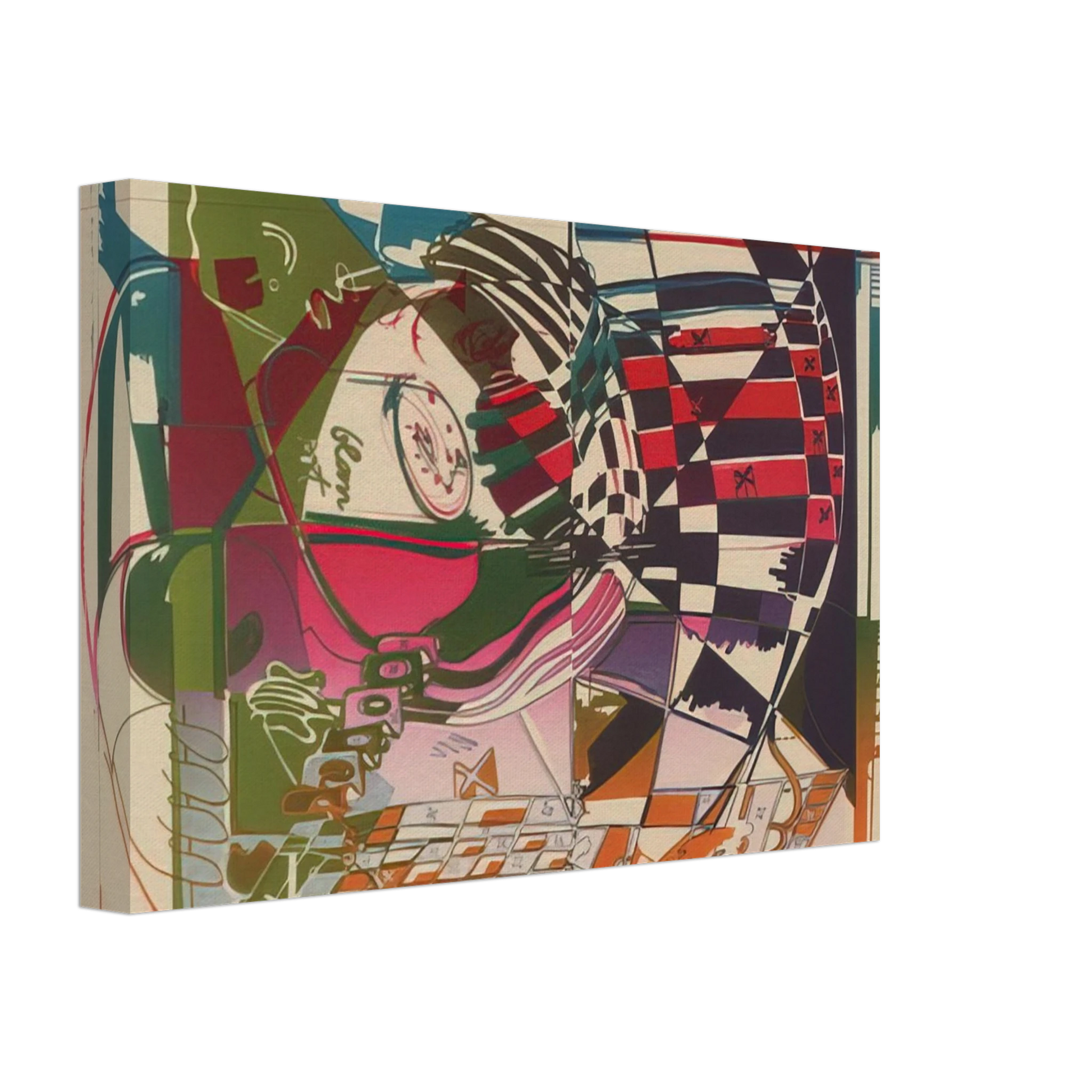 Dieter Roth - Double Somersault - 1972 Canvas - 70x100 cm / 28x40 inches-canvas