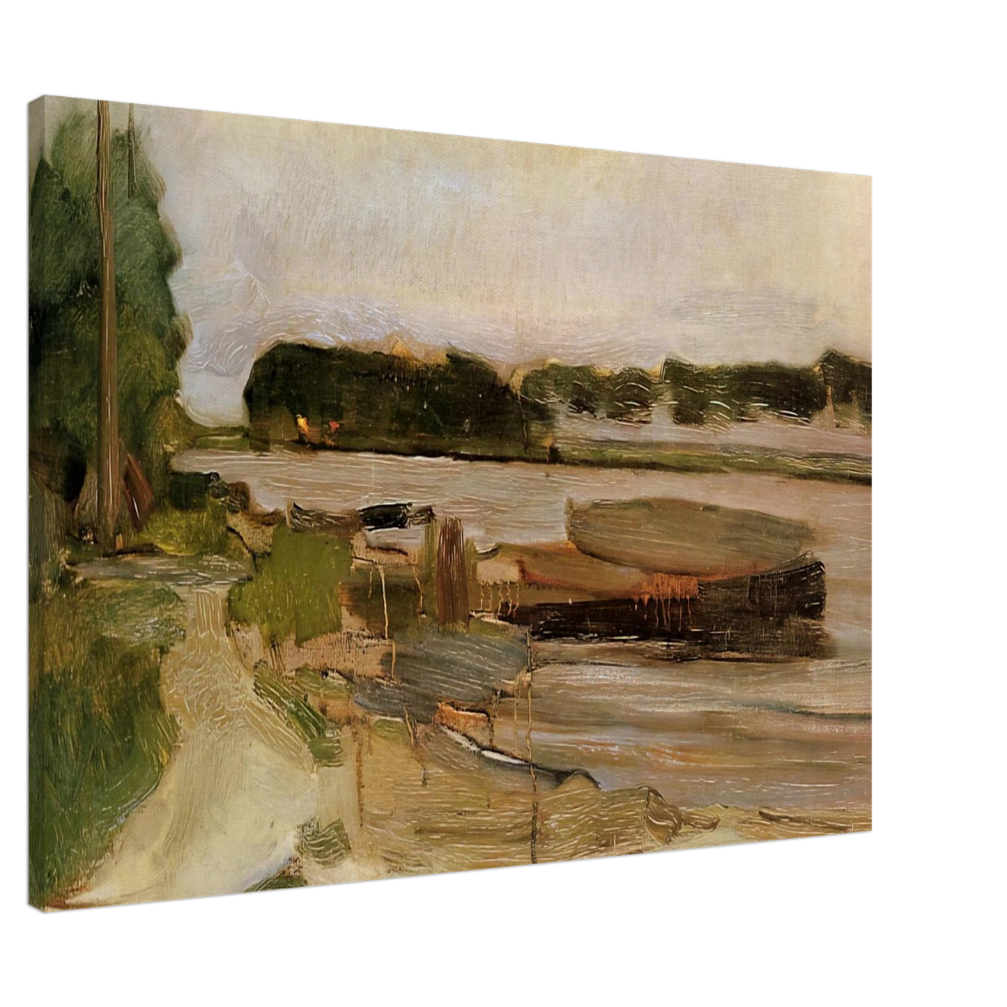 Piet Mondrian - At the Amstel Sun Canvas - 20x30 cm / 8x12 inches-canvas