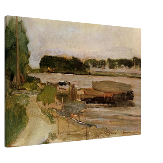 Piet Mondrian - At the Amstel Sun Canvas - 20x30 cm / 8x12 inches-canvas