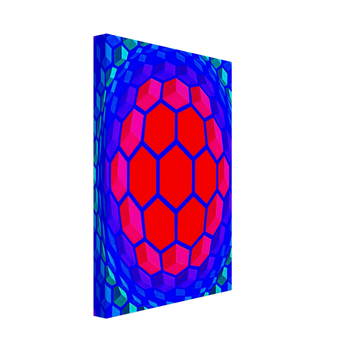 Victor Vasarely - Cheyt Pyr - 1971 Canvas - 40x60 cm / 16x24 inches-canvas