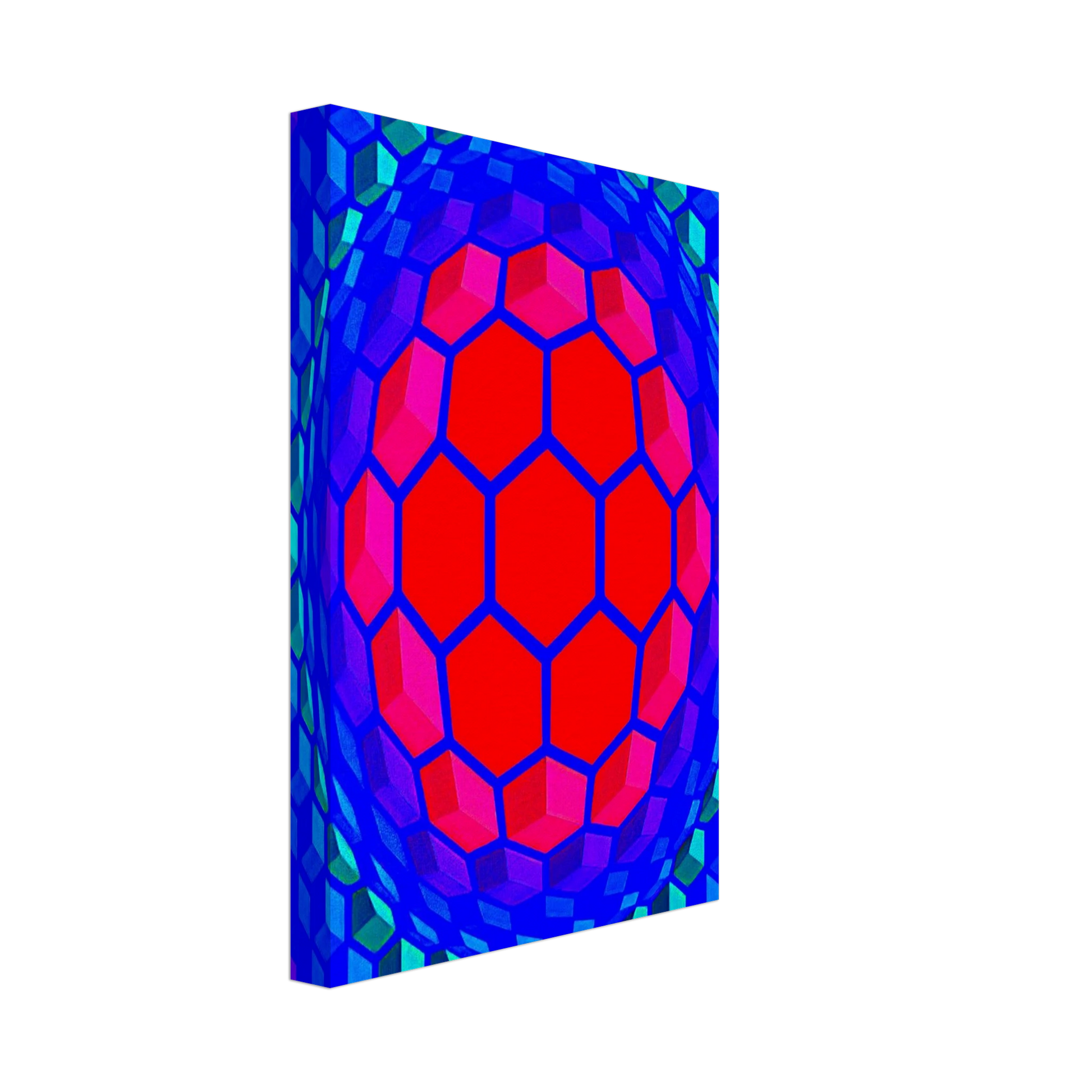 Victor Vasarely - Cheyt Pyr - 1971 Canvas - 40x60 cm / 16x24 inches-canvas