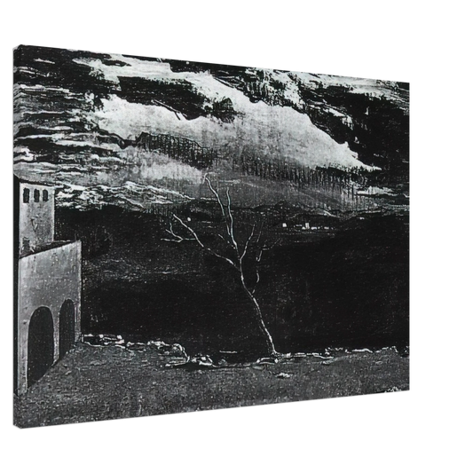 Salvador Dali - LANDSCAPE NEAR AMPURDAN Canvas - 20x30 cm / 8x12 inches-canvas